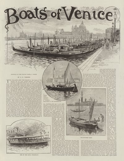 Boats of Venice by Henry Edward Tidmarsh